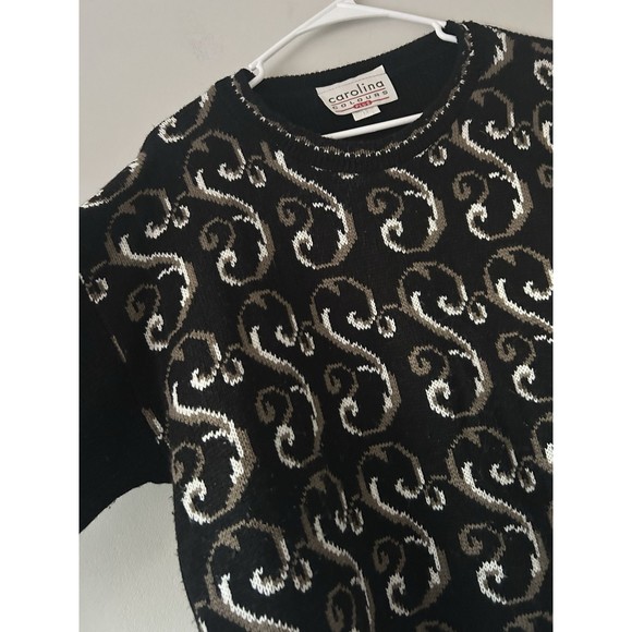 Vintage Carolina Colours Made In USA Abstract Tunic Sweater Size 1X Retro Unique - Picture 4 of 11